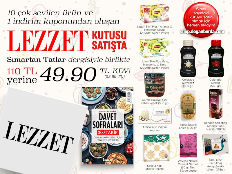 Lezzet kutusu satışta!